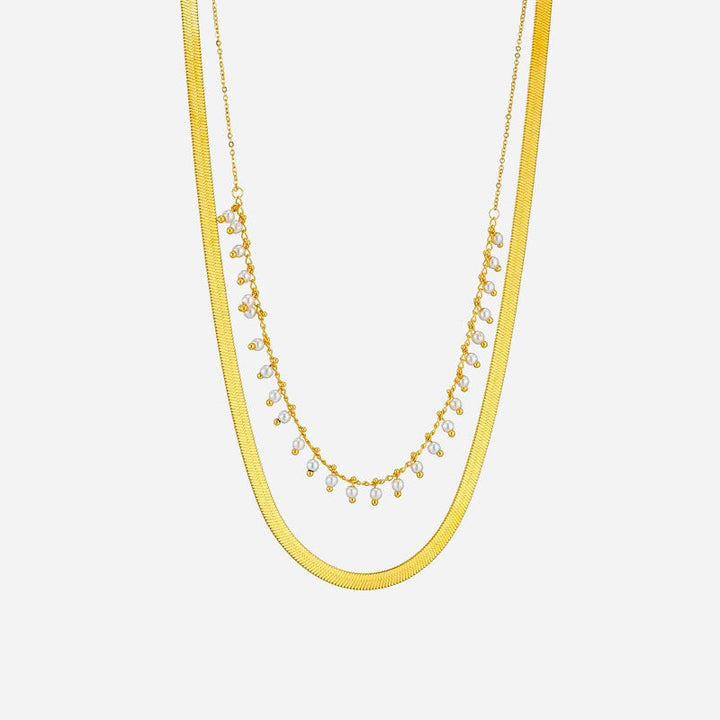 Marizanne | Luxe Snake Choker & Pearl Jewellery Set 18K Gold