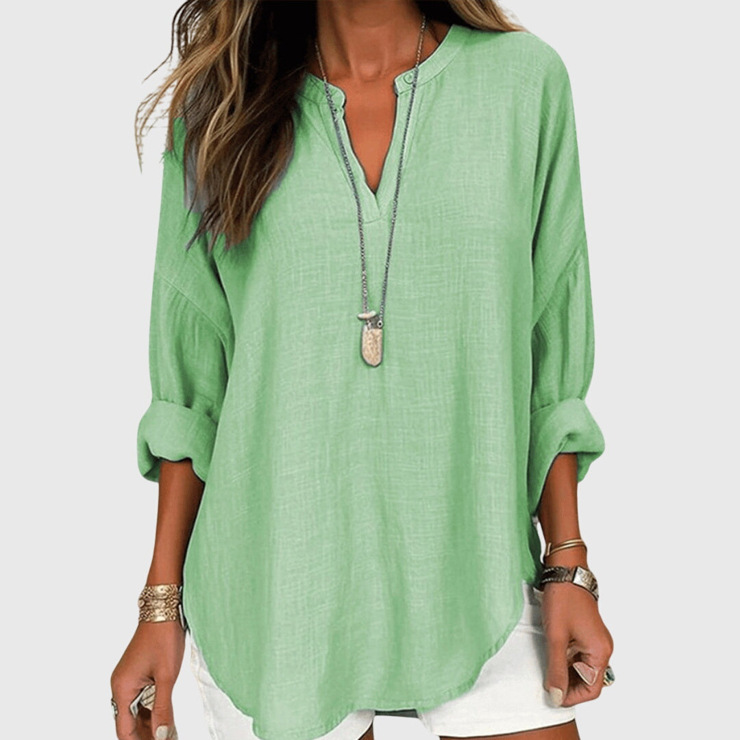 Lenara™ | Flowing Elegant Beach Shirt
