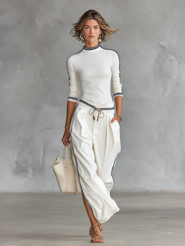Sport Set Wide Trousers with Drawstring