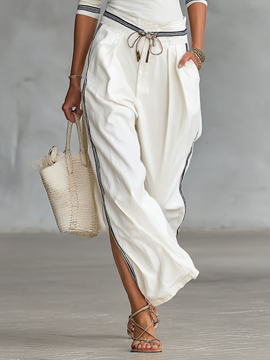 Sport Set Wide Trousers with Drawstring