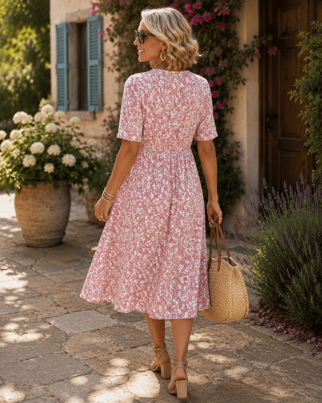 Carmen | Loose and Light Floral Midi Dress