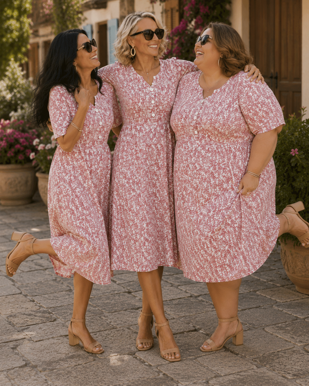 Carmen | Loose and Light Floral Midi Dress