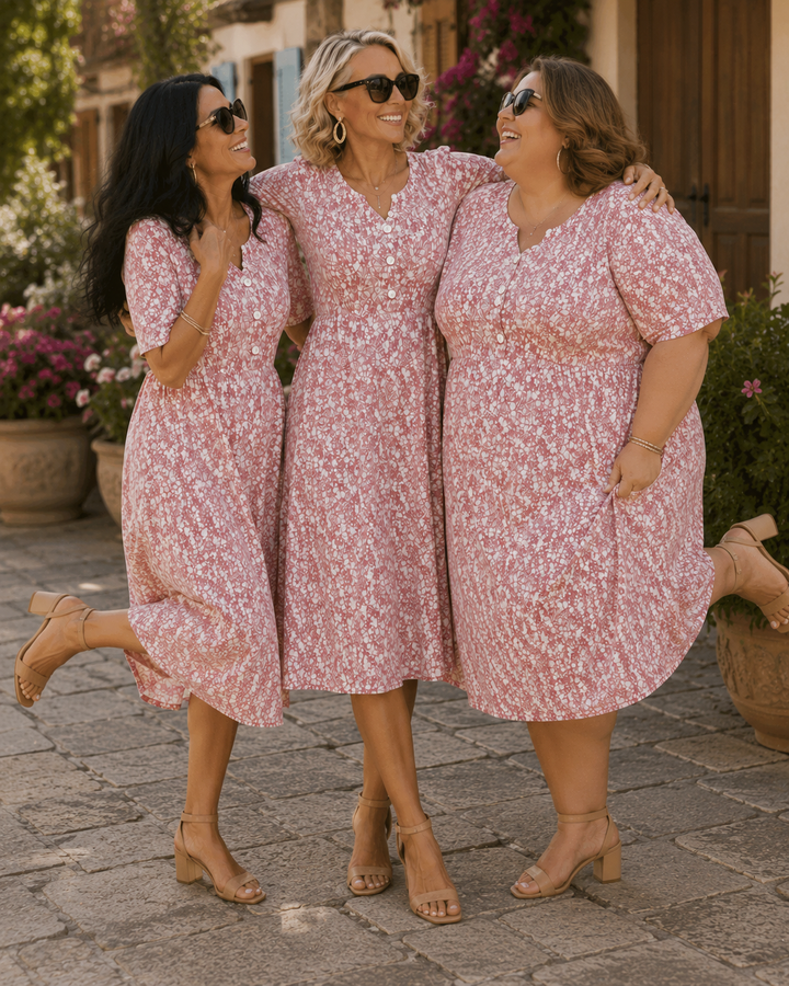Carmen | Loose and Light Floral Midi Dress
