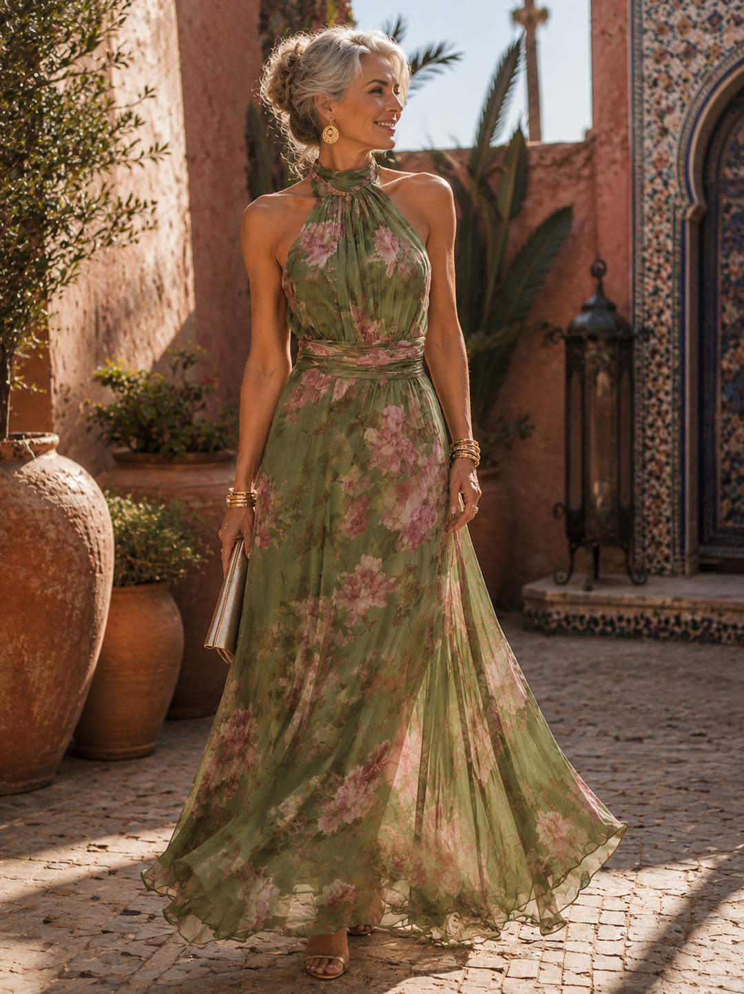 Aria Botanical Elegance Dress