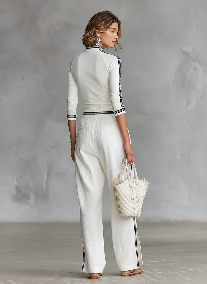 Sport Set Wide Trousers with Drawstring