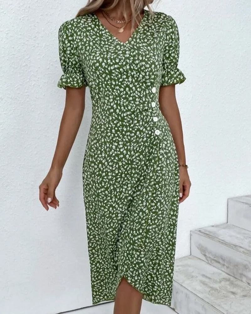 Charlotte | Sophisticated Dress with Deep V-Neck