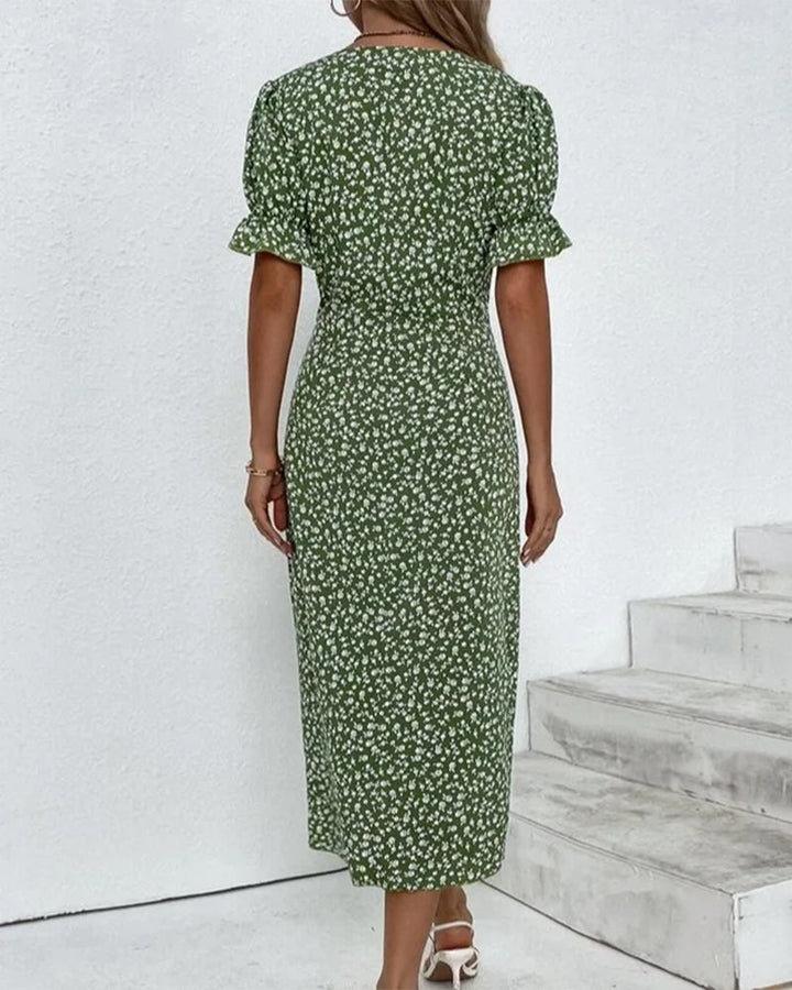 Charlotte | Sophisticated Dress with Deep V-Neck