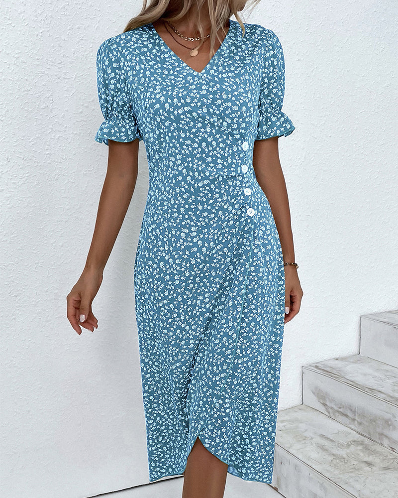 Charlotte | Sophisticated Dress with Deep V-Neck