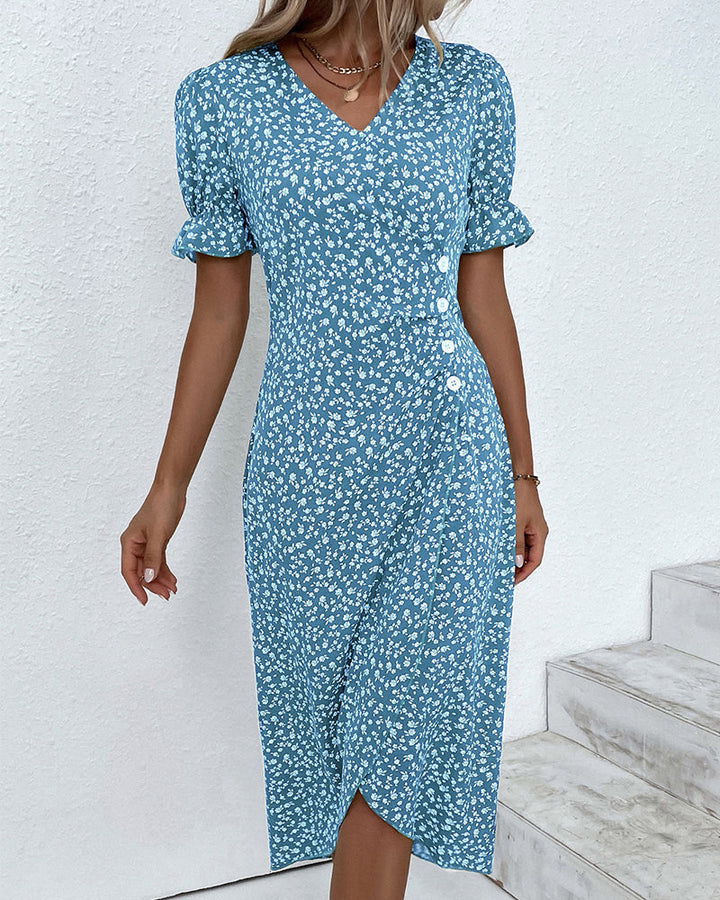 Charlotte | Sophisticated Dress with Deep V-Neck