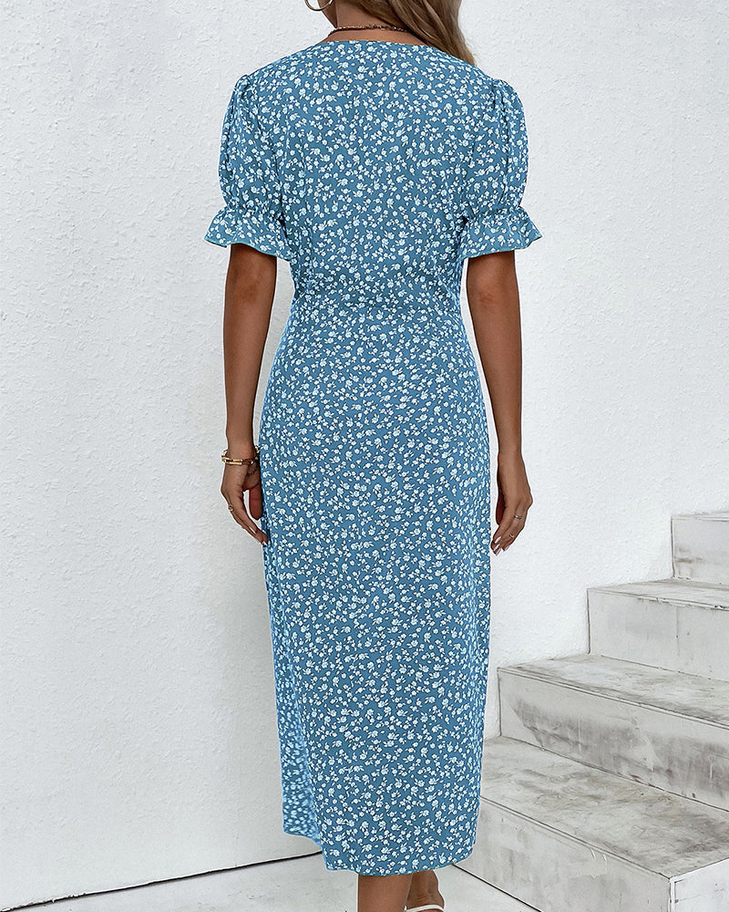 Charlotte | Sophisticated Dress with Deep V-Neck
