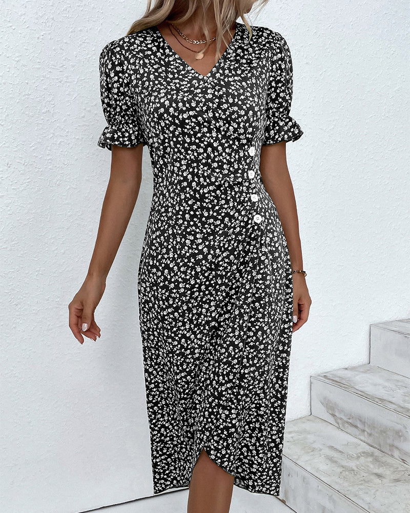 Charlotte | Sophisticated Dress with Deep V-Neck