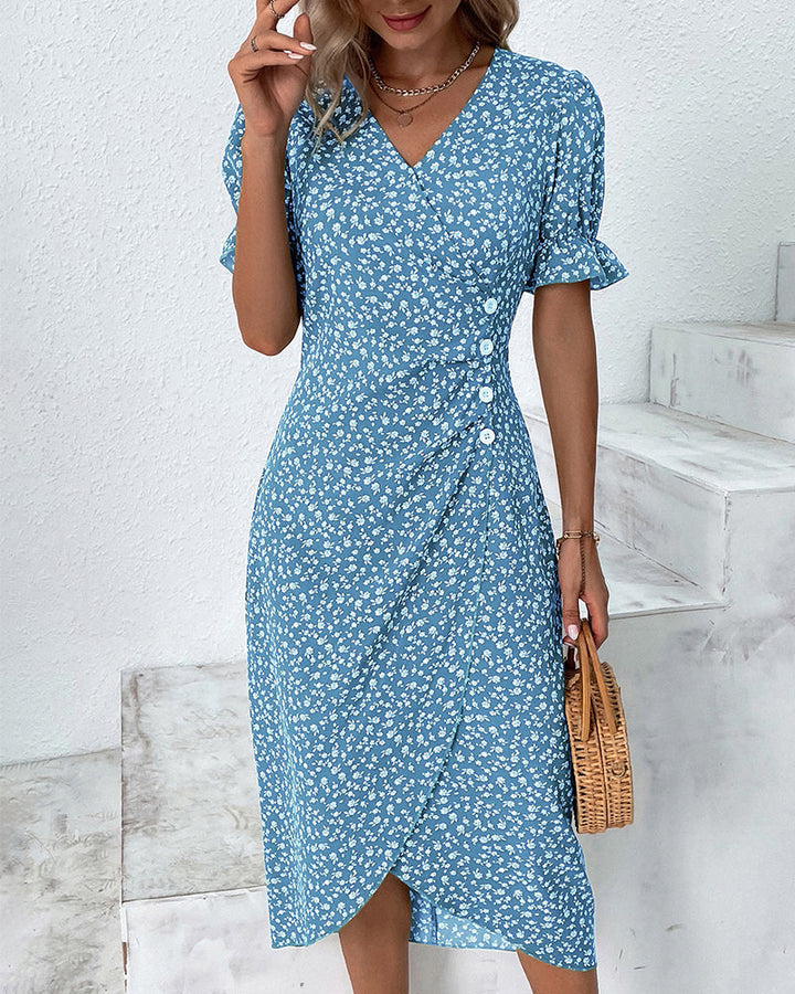 Charlotte | Sophisticated Dress with Deep V-Neck