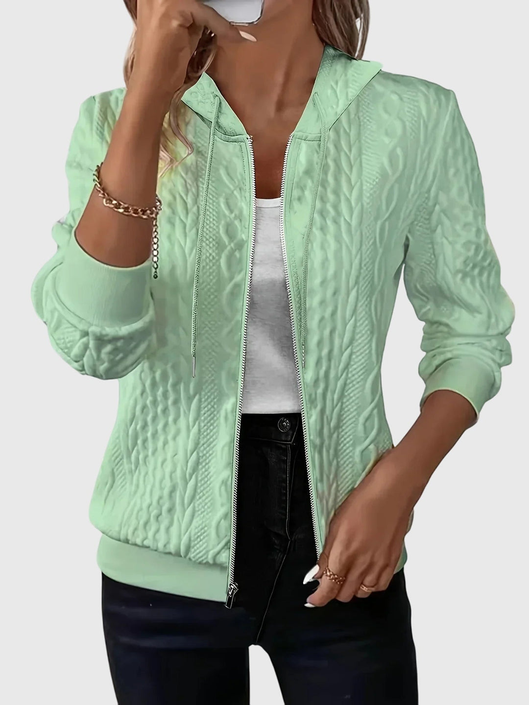 Lena™ - Hoodie with zip