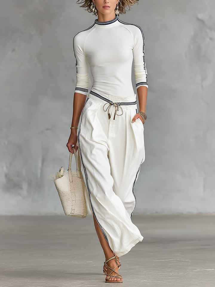 Sport Set Wide Trousers with Drawstring